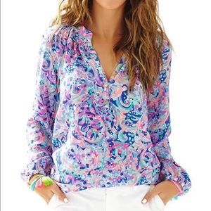 Lilly Pulitzer Elsa top in Multi La Playa